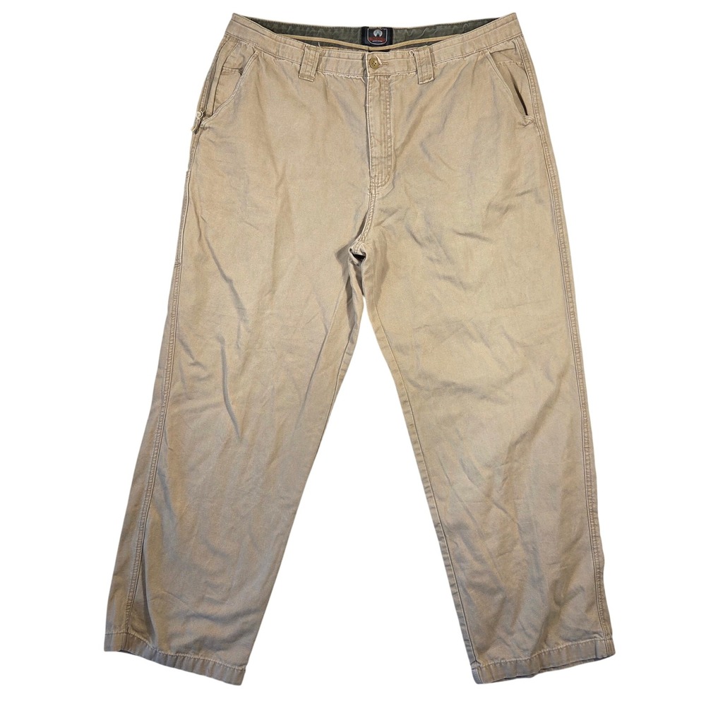Weatherproof Garment Company Men 40x32 French Khaki Utility Canvas Pants SCWP174